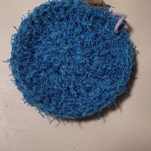 Handmade Blue Crochet Kitchen Scrubby
